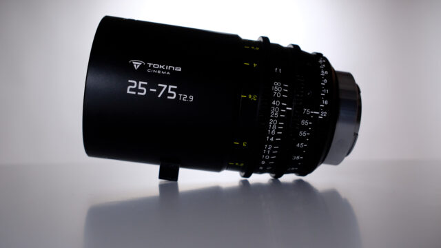 Tokina 25-75mm T2.9 lens