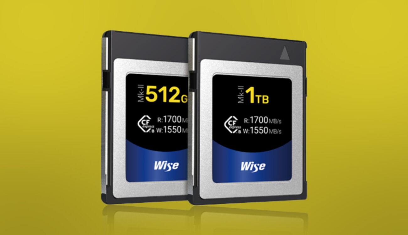 Wise Advanced Announces New CFexpress Type B Mk-II Cards with Higher Sustained Write Speeds