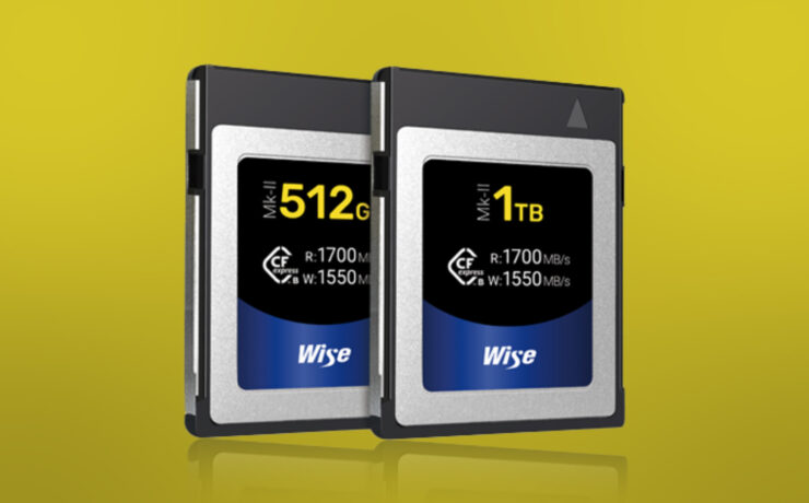 Wise Advanced、持続的な書き込み速度を向上させたCFexpress Type B Mk-IIカードの新製品を発表
