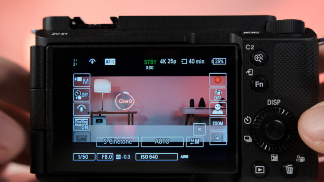 CineVlog option on the ZV-E1 camera