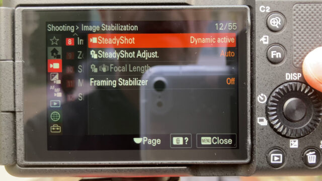 New: Dynamic active stabilizing mode
