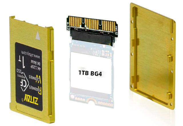 ZITAY CFexpress Type B to NVME M.2 2230 SSD Adapter