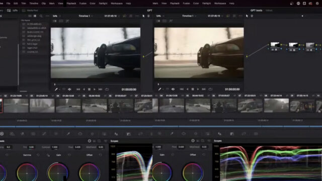 color grading with AI - applying custom 3D LUT in DaVinci Resolve