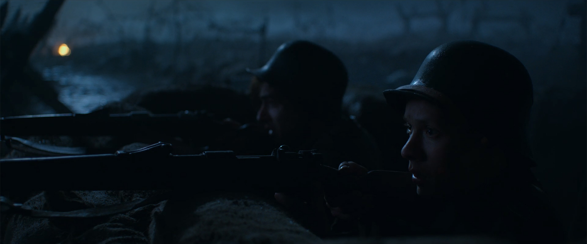 a nighttime lighting and immersive camera on All Quiet on the Western Front. 