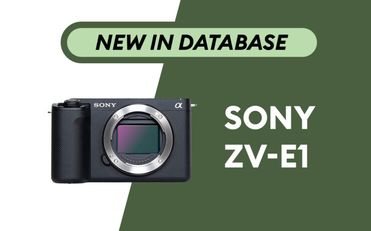Sony ZV-E1 - Newly Added to Camera Database
