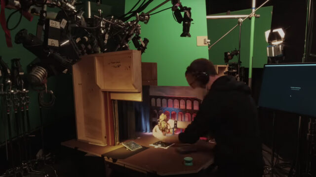 Behind-the-scenes of stop motion in Guillermo del Toro's Pinocchio. Image credit: Netflix