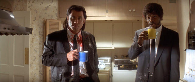 how to write a compelling story for a short - a film still from Tarantino's Pulp Fiction