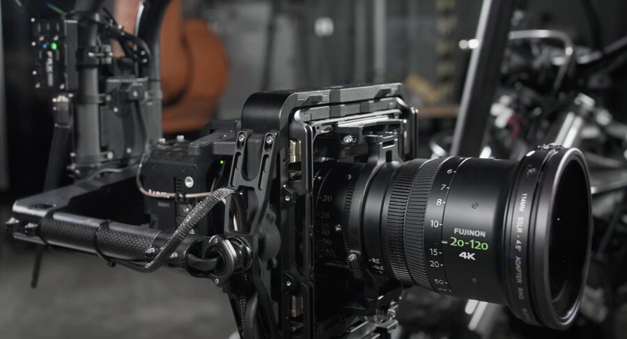 Panasonic LUMIX BGH1 with FUJINON XK 20-120mm lens on Mōvi Carbon