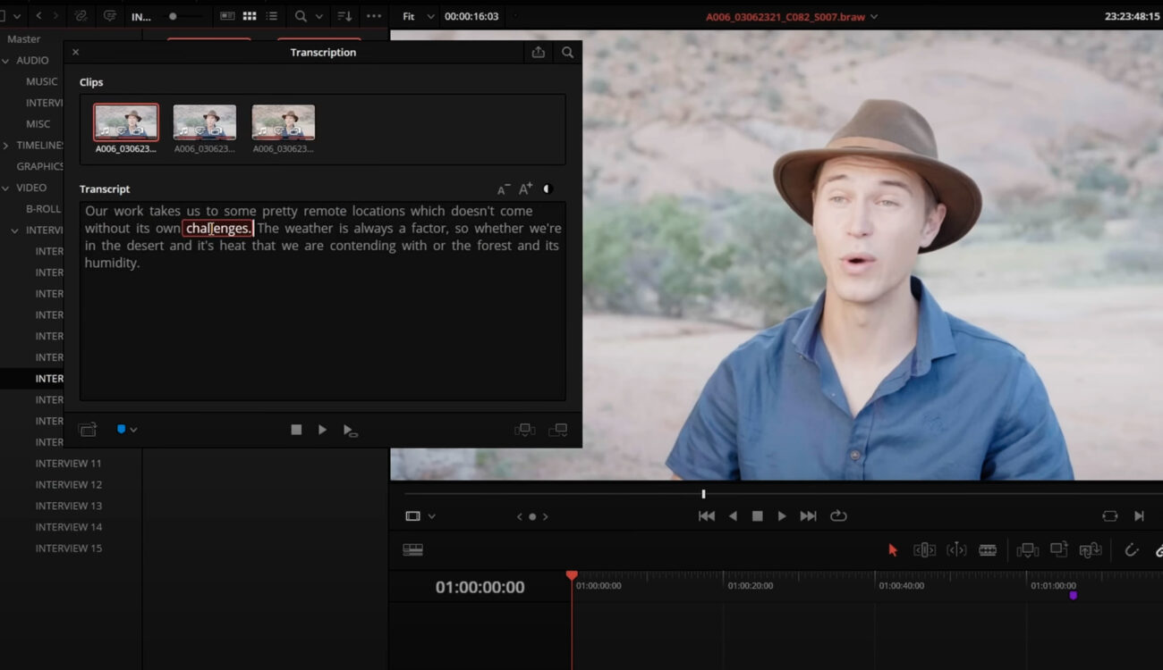 DaVinci Resolve 18.5 Beta released - automatic captions