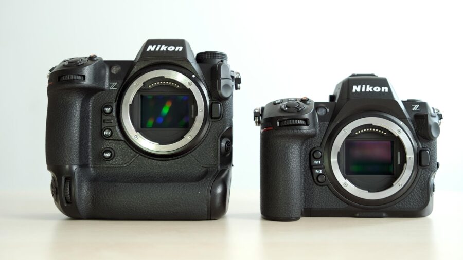 Comparaison des tailles Nikon Z8 et Z9