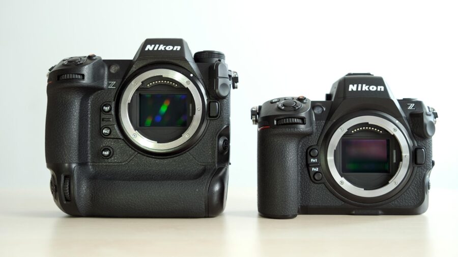 Nikon Z 8 and Z 9 size comparison