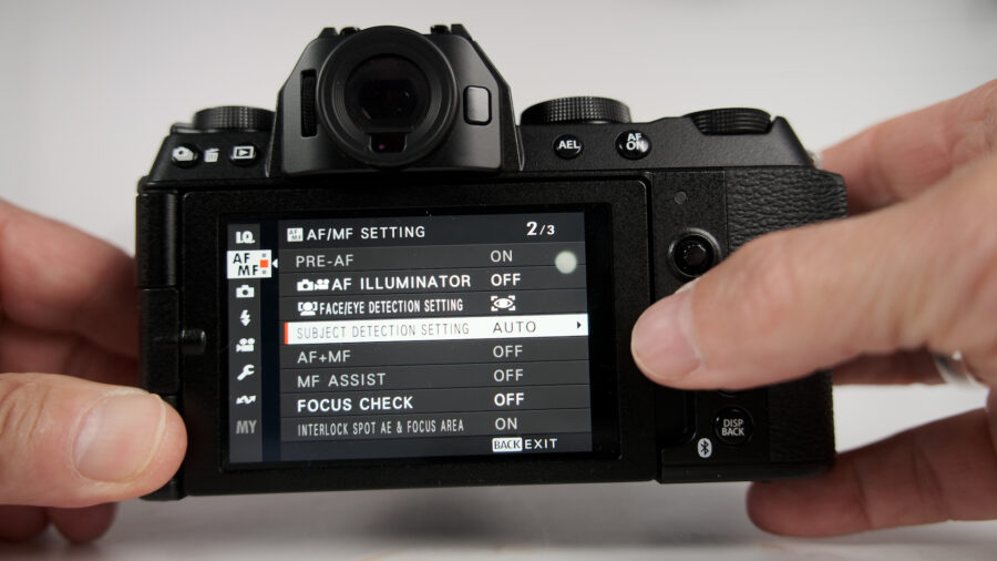 Subject Detection Setting in camera AUTO Mode