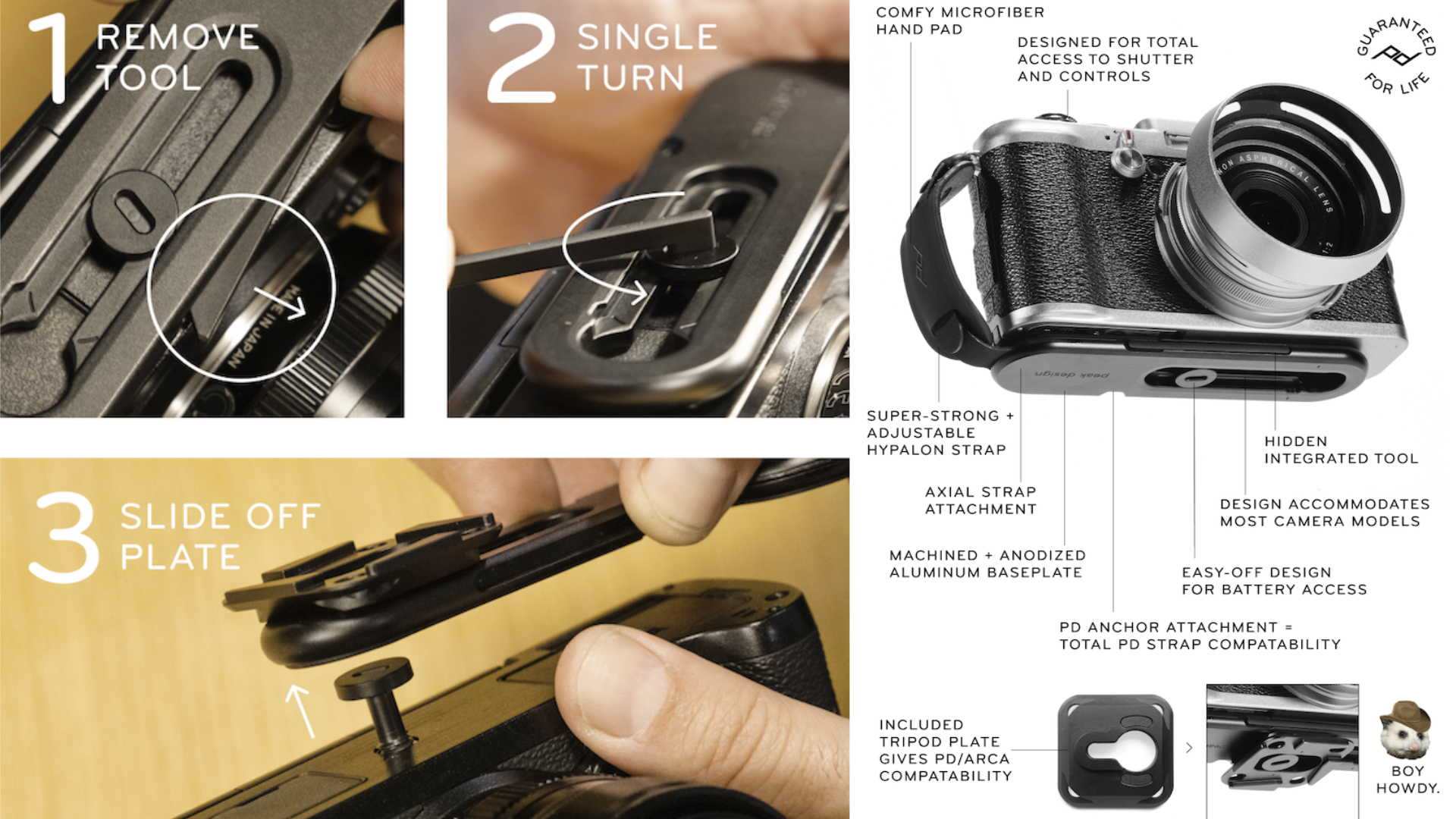 Micro Clutch: Never drop your mirrorless camera again. by Peak