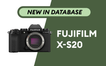 FUJIFILM X-S20 – Newly Added to Camera Database