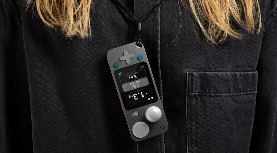 The LIT DUO 1 light meter comes with a neck strap