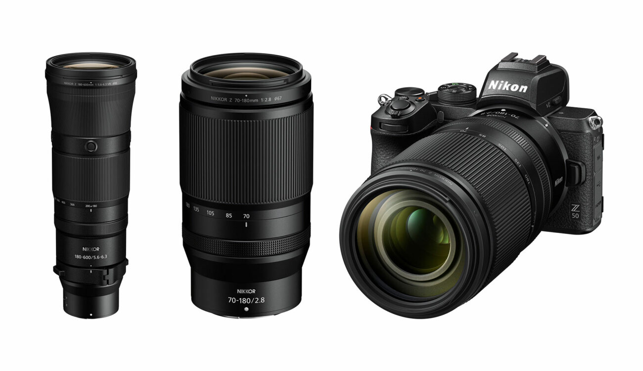 ニコンが NIKKOR Z 70-180mm F2.8とNIKKOR Z 180-600mm F5.6-6.3 VRを発売