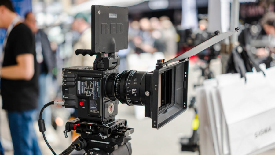 SIGMA 65mm cine prime lens on a RED camera