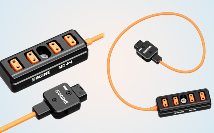 ZGCINE MD-P4 D-Tap 4-Way Splitter Cable with Rotatable Connector Introduced