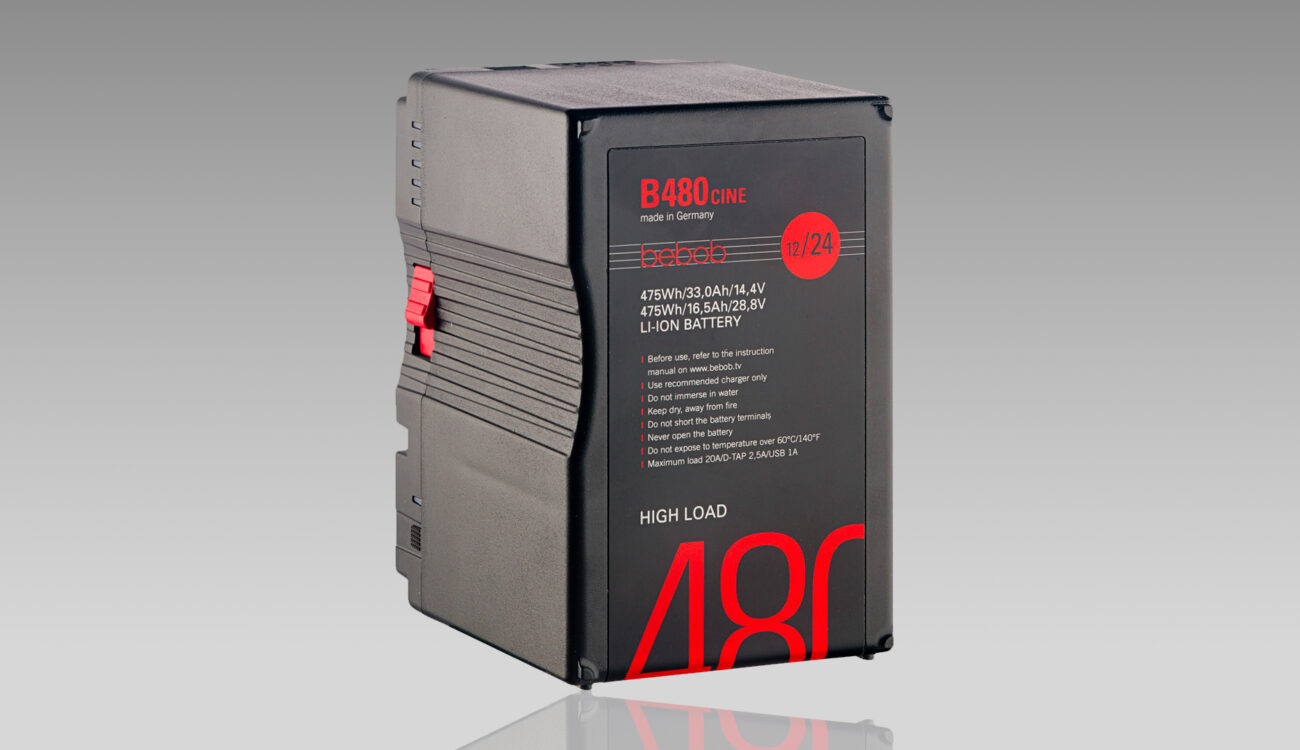 Bebob B480CINE Introduced – 475Wh Dual-Voltage B-Mount Battery