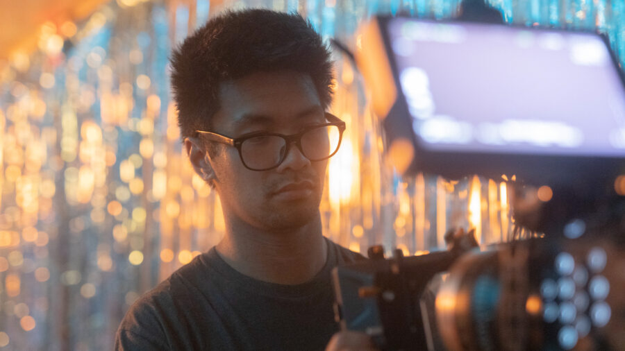 DP Alex Chan on set 