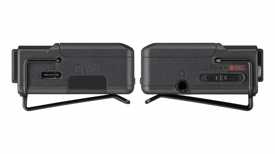 Left and right sides of the TASCAM DR-10L Pro