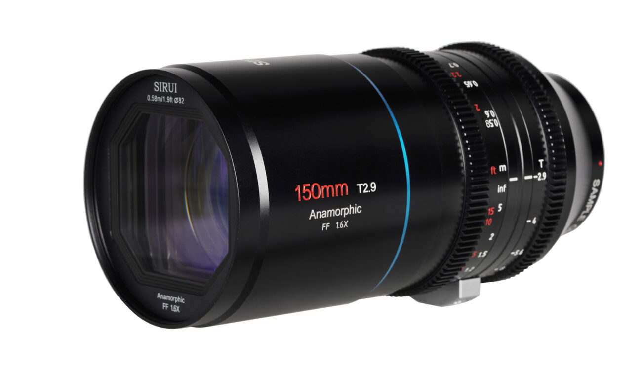 SIRUI Venus 150mm T2.9 1.6x Full-Frame Anamorphic Lens Released