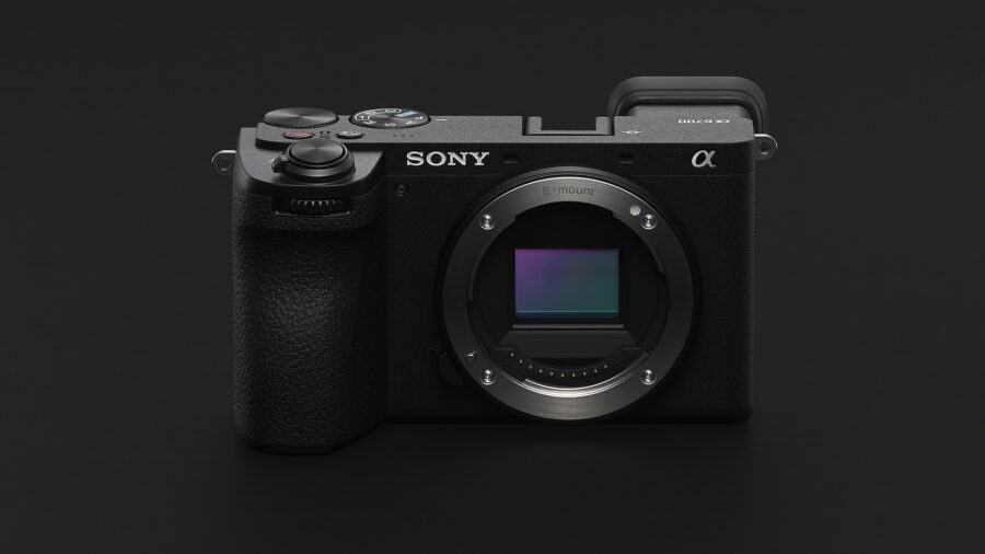 Sony a6700 without lens cap with sensor visible