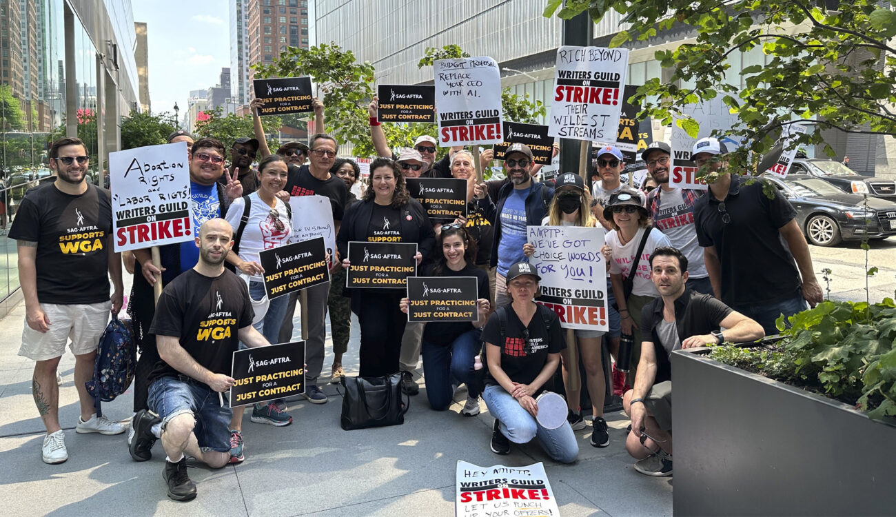 Hollywood actors on strike - together with WGA