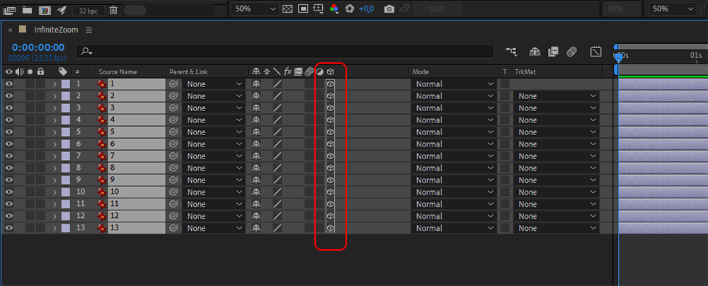 how to make a zoom-out video with AI - activating 3D layers in AE