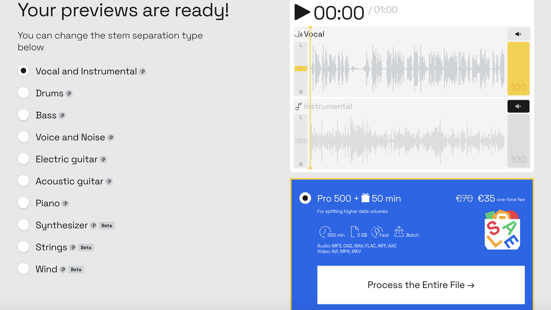 AI tools for audio - separating tracks with LALAL.ai