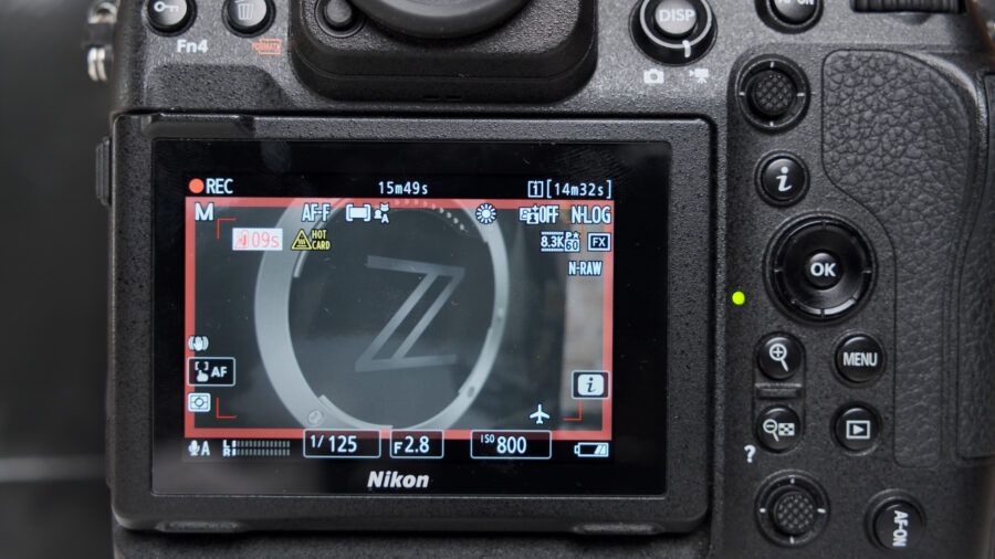 Nikon Z 9 - 1 hour and 45 minutes recording before the camera shuts off