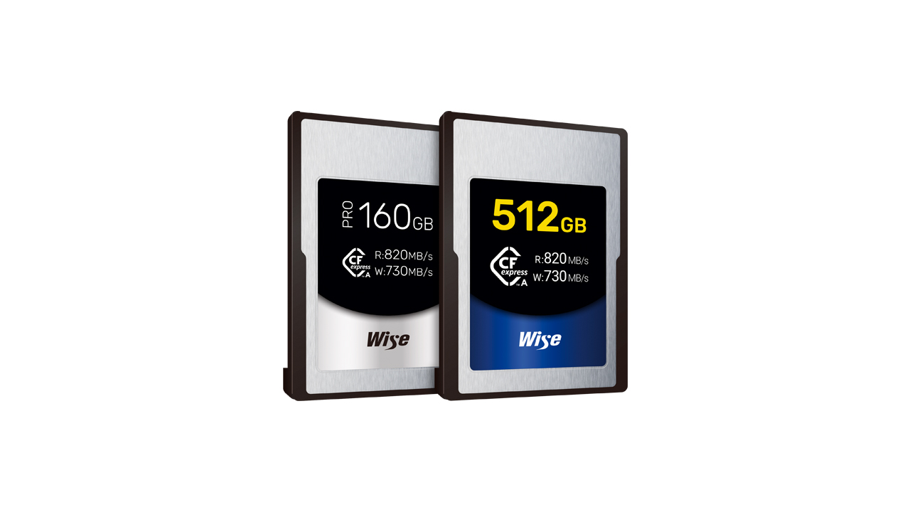 Wise Advancedがソニーカメラ用 CFexpress Type A 512GBおよびPRO 160GBカードを発表