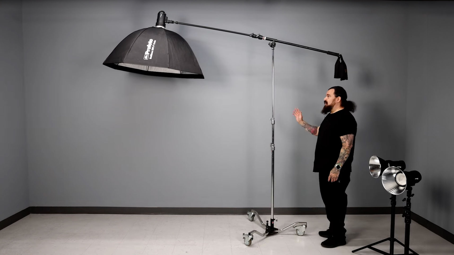  GVM Photography Heavy Duty C Stand with Boom Arm