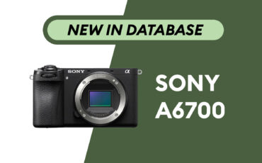 Sony Alpha a6700 - Newly Added to Camera Database