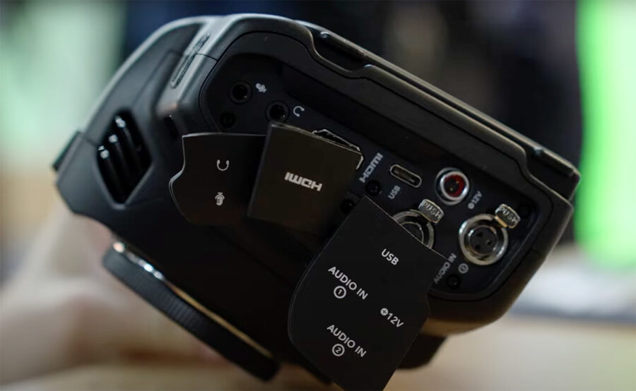 Blackmagic Cinema Camera 6K input and output