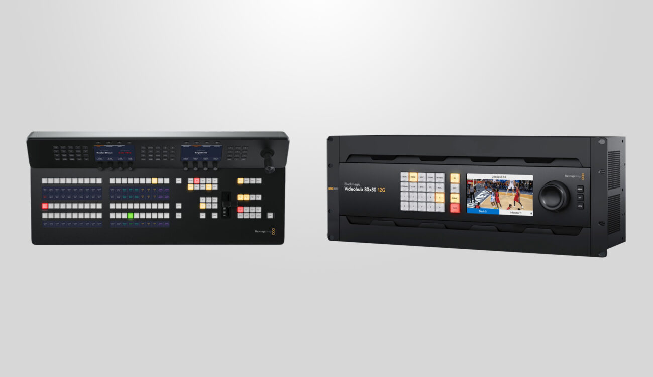 Blackmagic Design Introduces New ATEM 1 M/E Advanced Panels and Videohub 80x80 12G