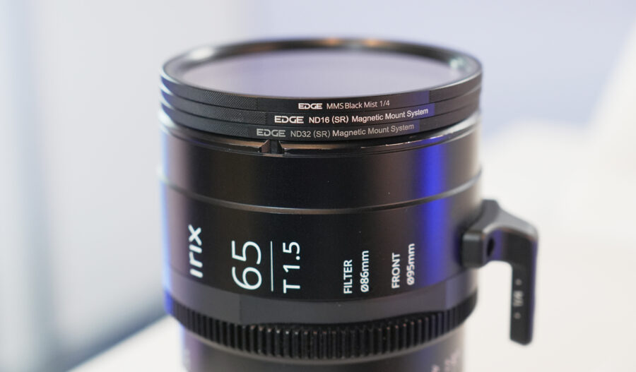 Irix 65mm T1.5 with magnetic filters