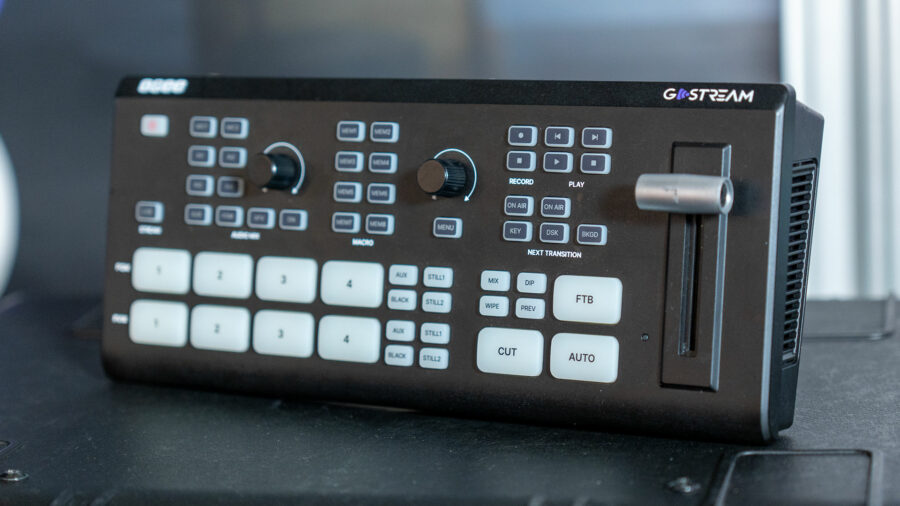 The front panel of the OSEE GoStream Deck