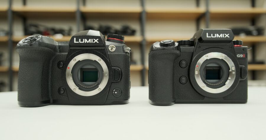 Old LUMIX G9 next to the new G9II