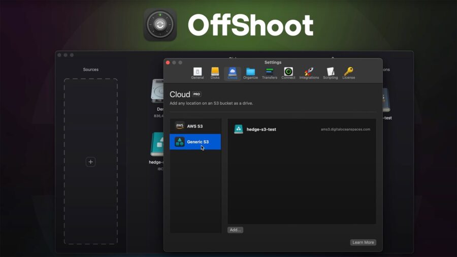 in Offshoot you can now select S3 to offload your proxies directly to the cloud