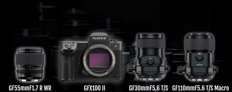 FUJIFILM GF55mm f/1.7 R W, GFX100 ii, GF30mm f/5.6 T/S, GF110mm f/5.6 T/S Macro