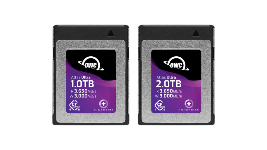 The OWC Atlas Ultra CFexpress 4.0 memory cards