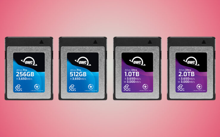 OWC Atlas Pro and Ultra CFexpress 4.0 Memory Cards Announced