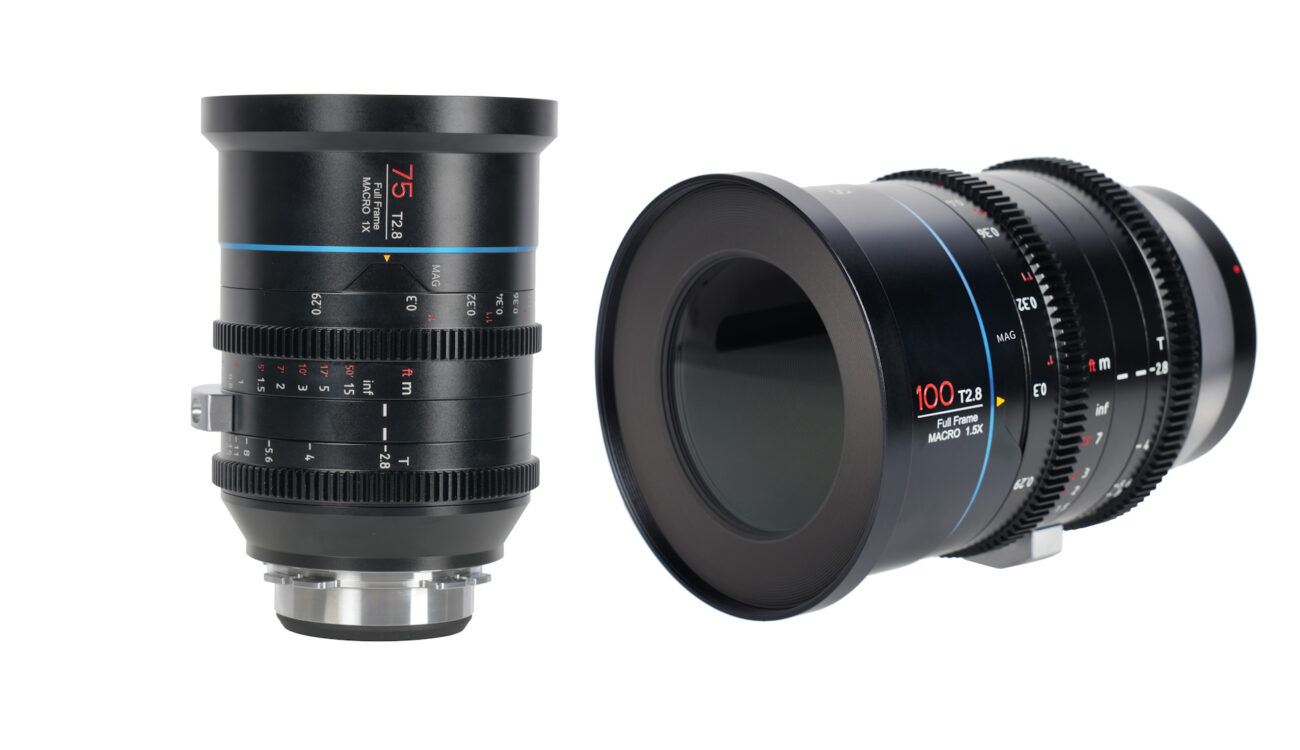 SIRUI Jupiter Full-Frame 75mm T2.8 and 100mm T2.8 Cine Macro Lenses Teased