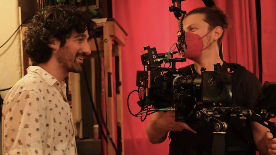 Director Shane Petzman with DP Alex Levin