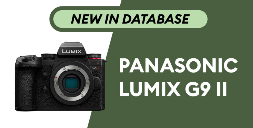Panasonic LUMIX G9 II - Newly Added to Camera Database