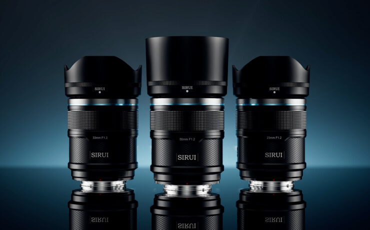 SIRUIがSniper f/1.2 APS-Cミラーレスカメラ用オートフォーカスプライムトリオレンズを正式発表