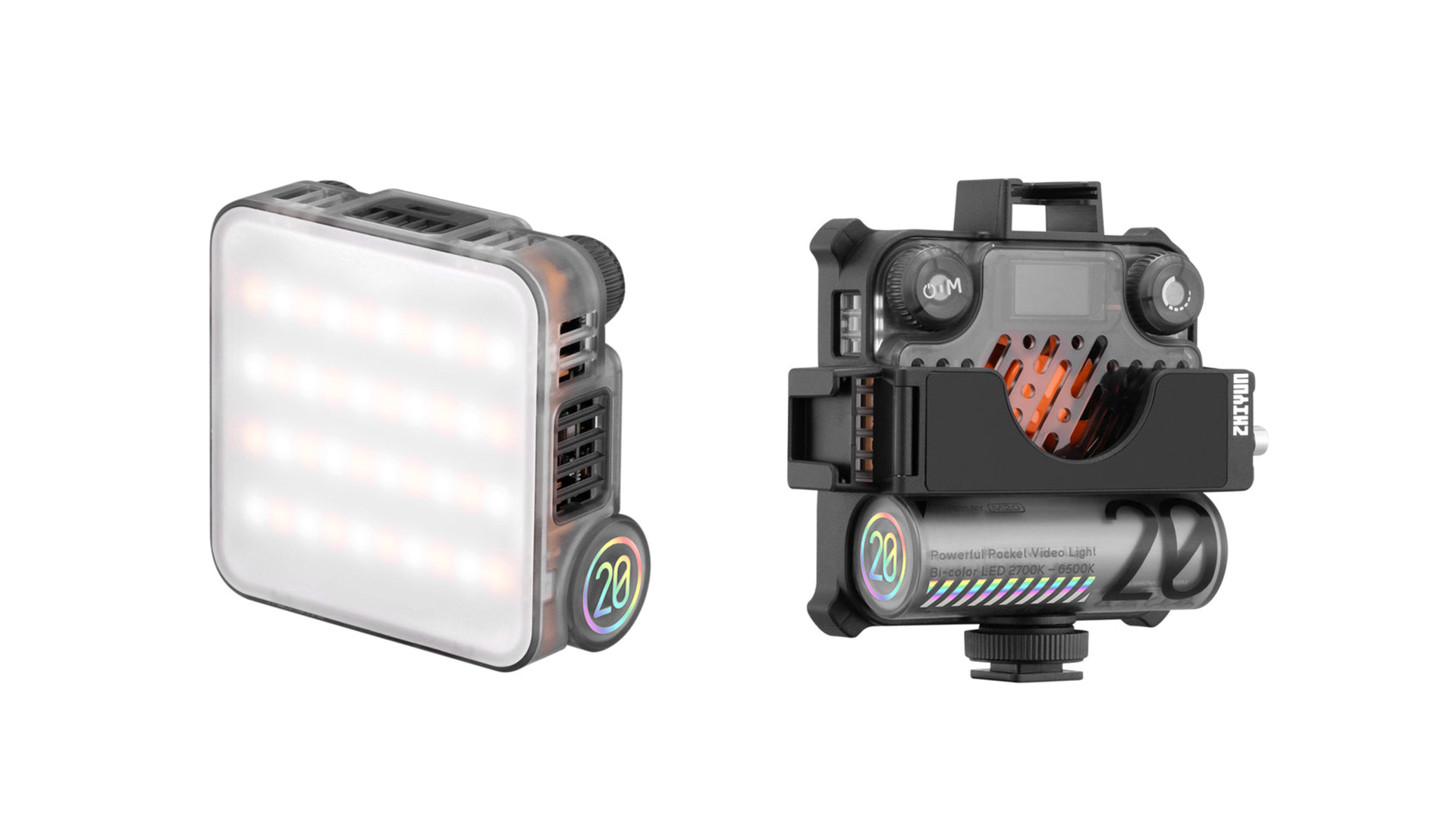 Zhiyun-Luz LED en cámara M20 M20C 20W RGB para vídeo, 2500K