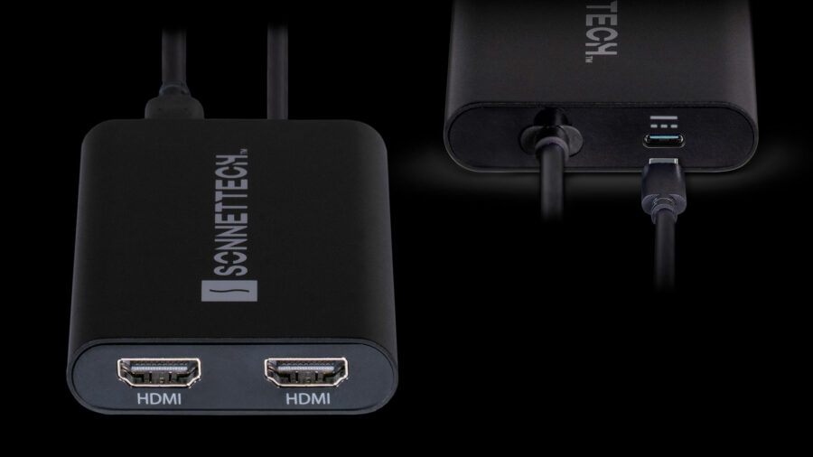 The Sonnet DisplayLink USB-C adapter