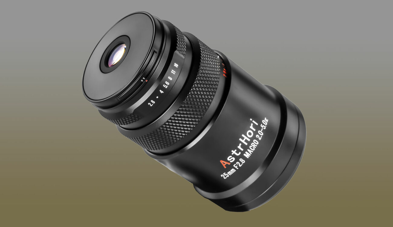 AstrHoriがミラーレスカメラ用25mm F2.8 2X-5Xマクロレンズを発表